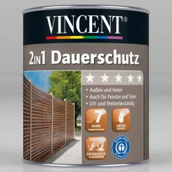 Vincent 2in1 Dauerschutz Teak 0,375 L
