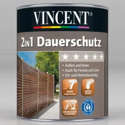 Vincent 2in1 Dauerschutz Weiß 0,375 L