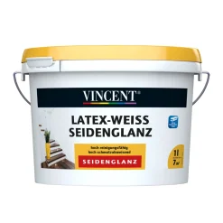 Vincent Latex-Weiß Seidenglänzend 1 L