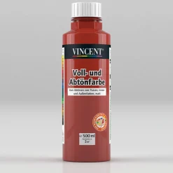 Vincent Voll- und Abtönfarbe zinnoberrot 0,5 L