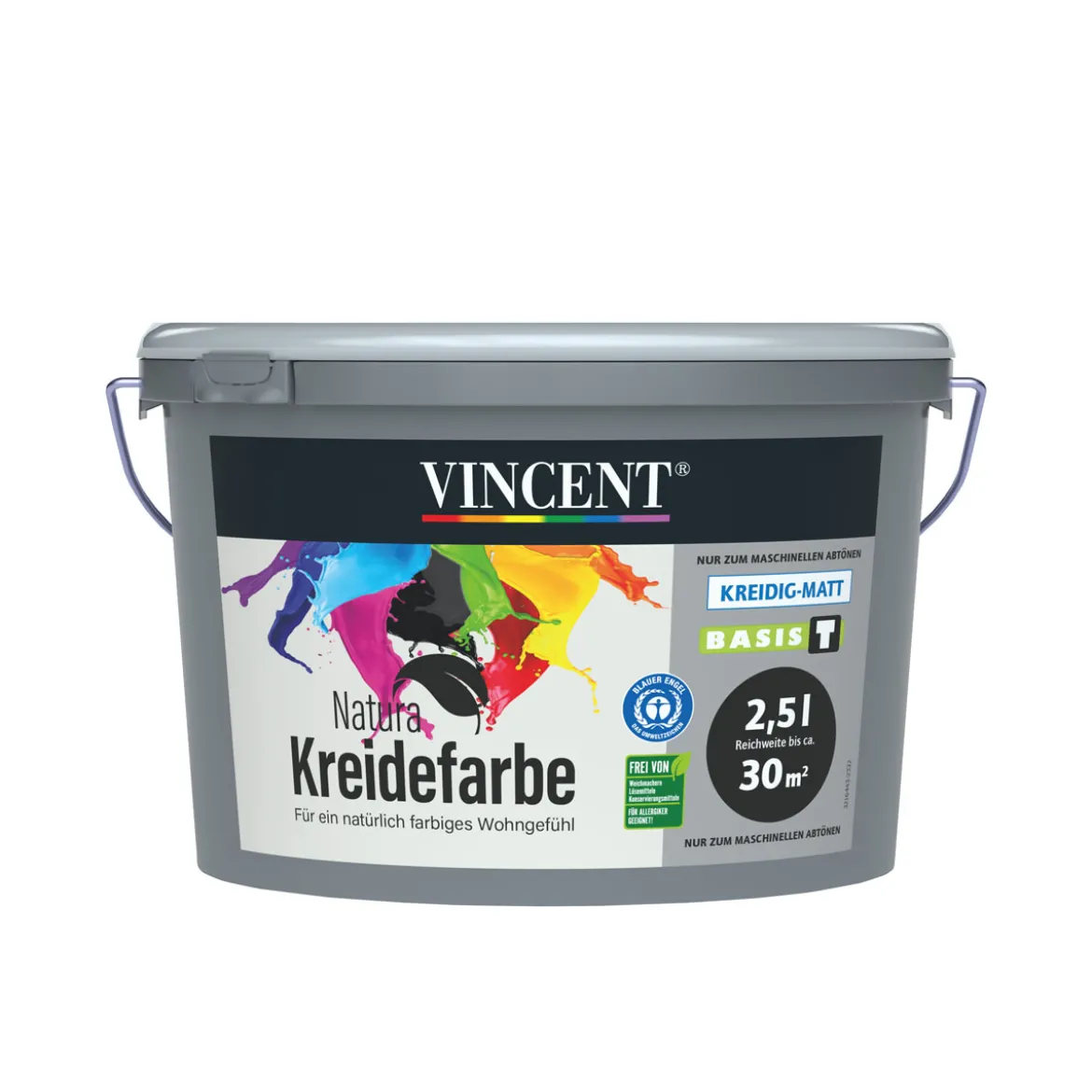 VincentWandfarbe Natura Kreidefarbe MIX IT matt 2,5 L