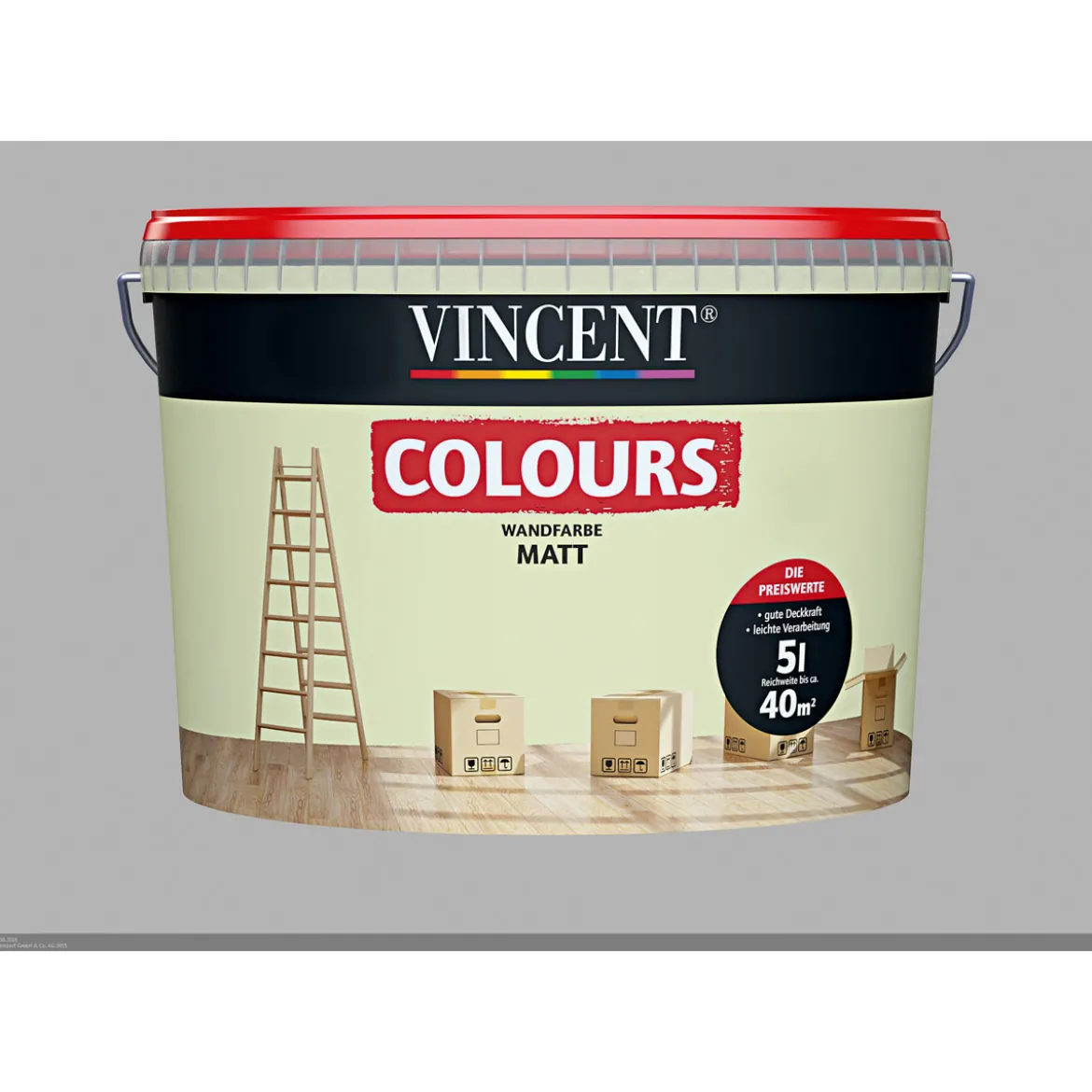 Vincent Wand- und Deckenfarbe Spring 5 L