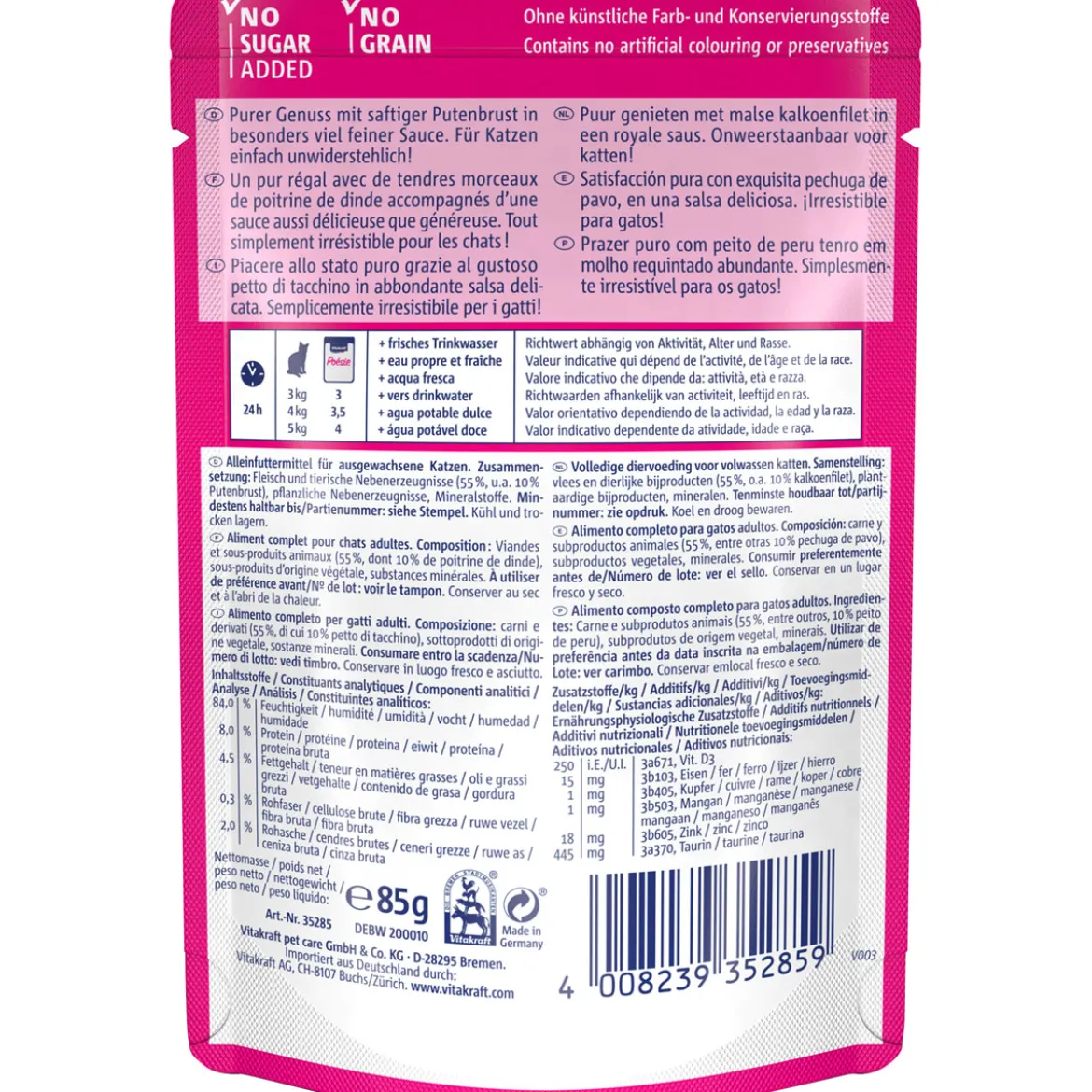 VitakraftPoesie Delice Sauce Pouch Putenbrust 85g
