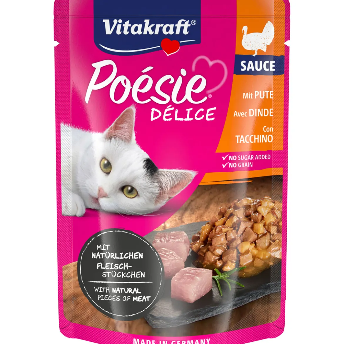 VitakraftPoesie Delice Sauce Pouch Putenbrust 85g
