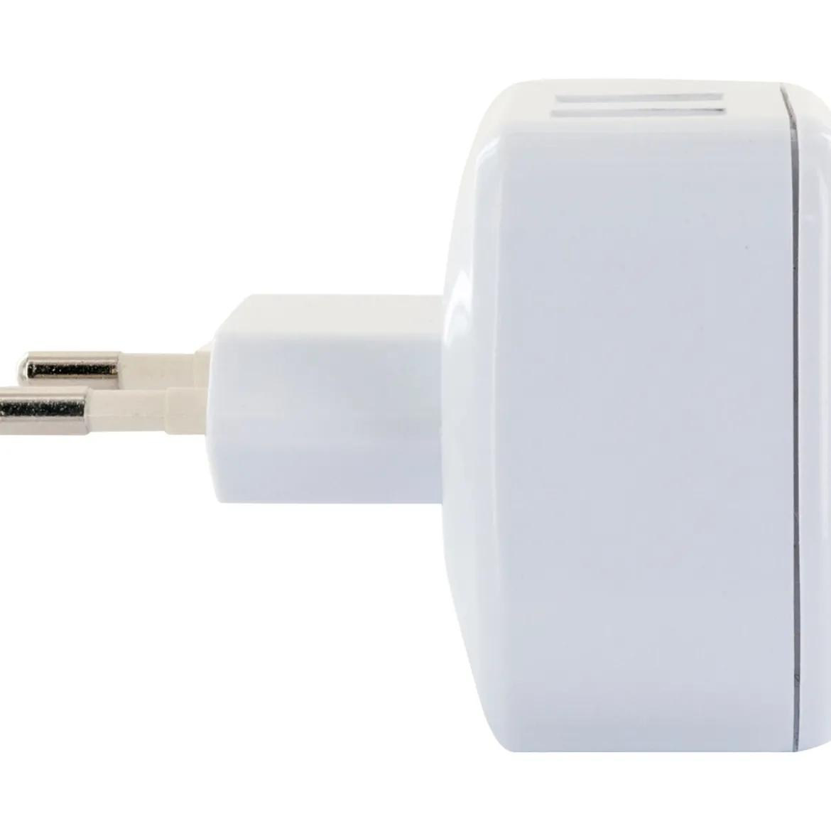 230 V Ladeadapter 2xUSB 2,4 A weiss
