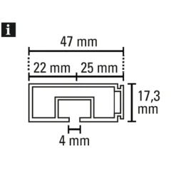 Vorhangschiene GE 1 180cm weiß