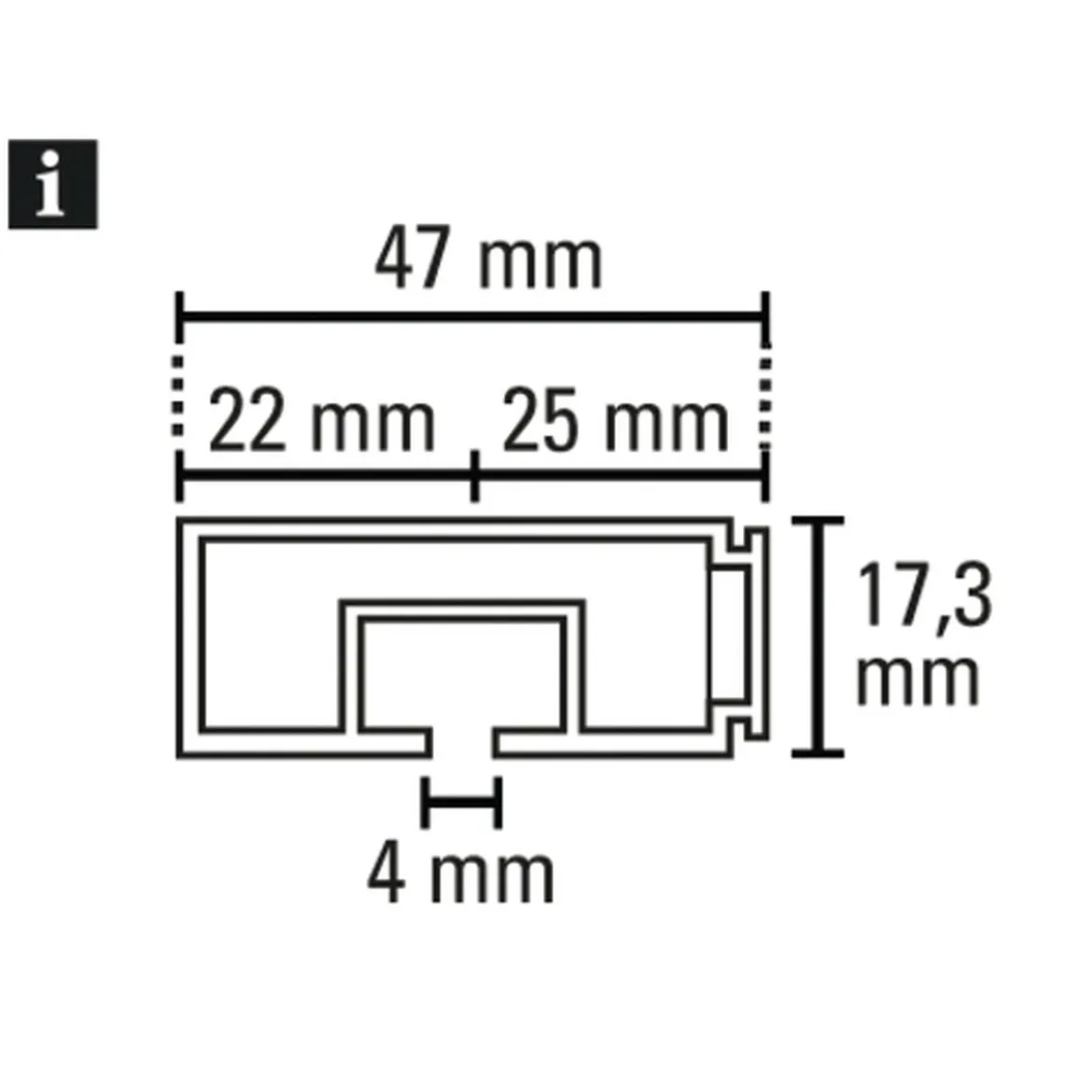 Vorhangschiene GE 1 180cm weiß