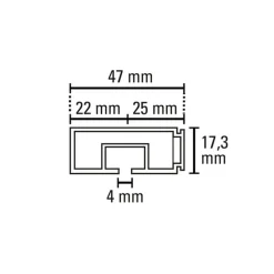 Vorhangschiene GE 1 120cm weiß