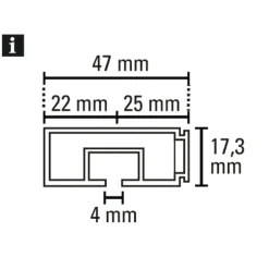 Vorhangschiene GE 1 120cm weiß