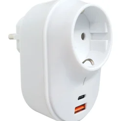 230V Steckdosenadapter USB Typ A+C