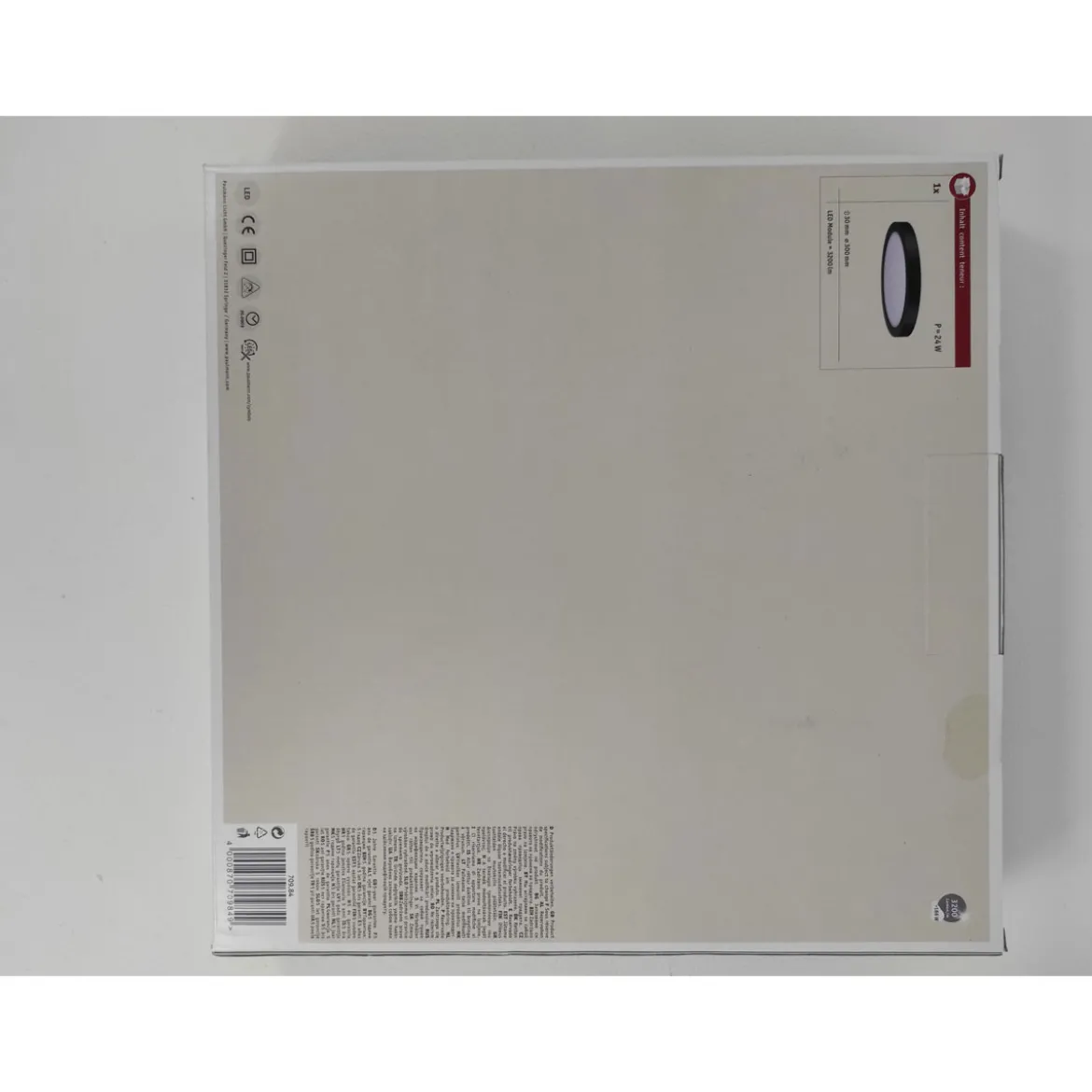 WallCeiling Abia LED-Panel 300 mm22W schwarz matt 230V Kunststoff
