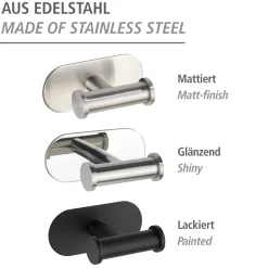 Wandhaken Duo Orea Matt Turbo-LockEdelstahl