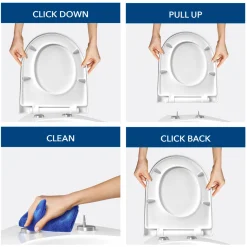 WC Sitz Bemis Click&Clean Classic weiß