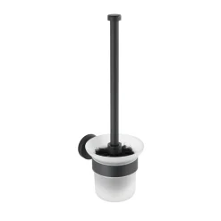 WC-Garnitur, Bosio Black, Edelstahlmatt