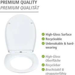 WC-Sitz Polar, Thermoplast, high gloss