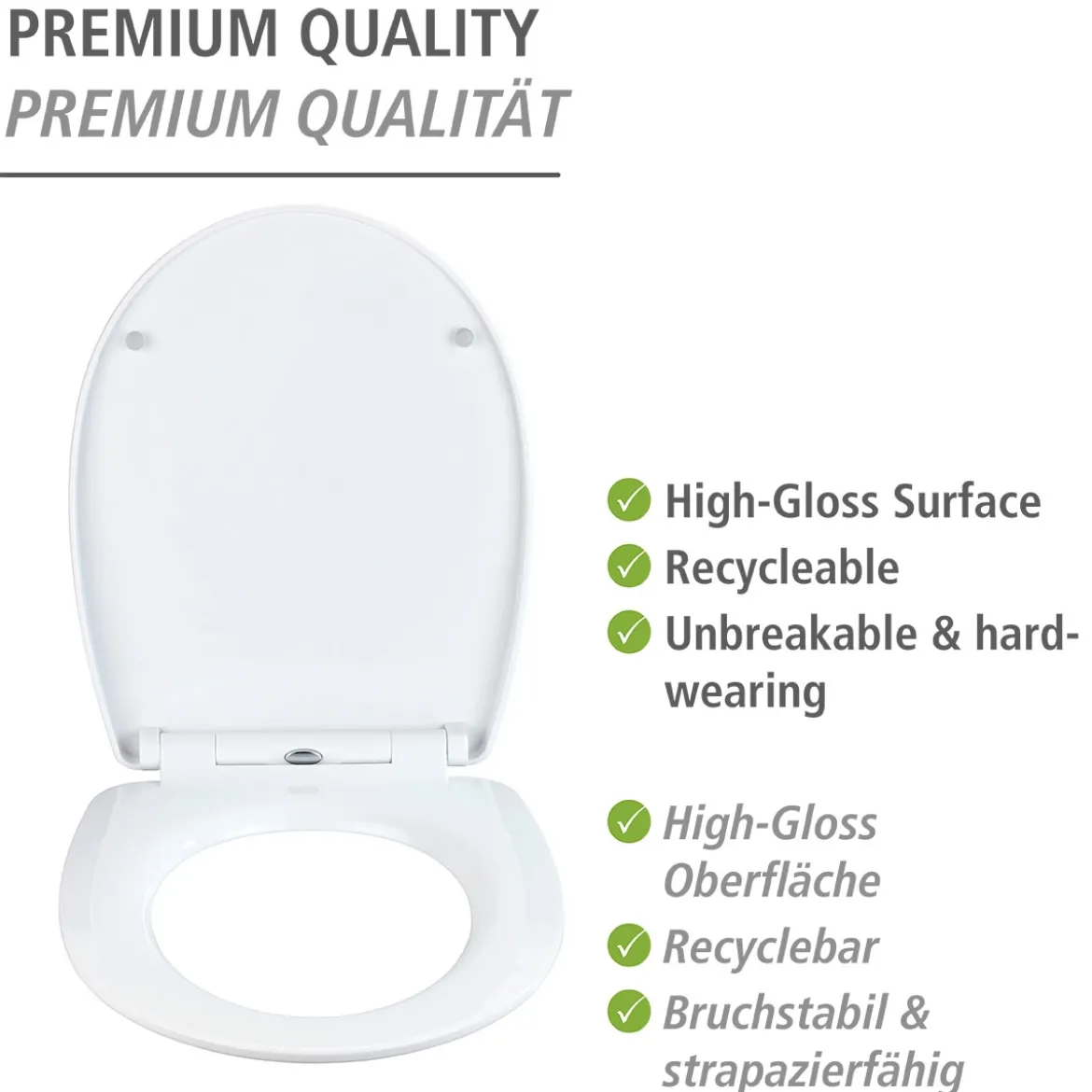 WC-Sitz Polar, Thermoplast, high gloss