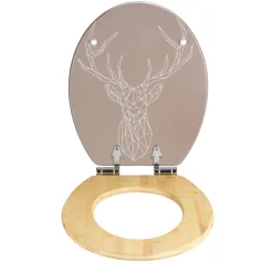 WC-Sitz Stag, MDF/Bambus