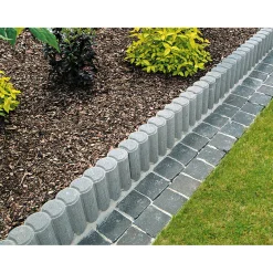 Wegefix Paliadenkante mit Fase und Kehle25x47x6 cm grau
