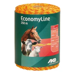 Weidezaunlitze EconomyLine 250 m gelb-orange