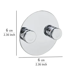 Wenko Adapter Duo Chrom Befestigen ohne bohren Turbo-Loc