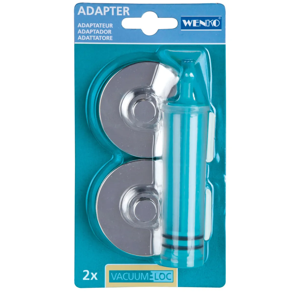 Wenko Adapter Premium/Classic/Style Befestigen ohne bohren Vacuum-Loc