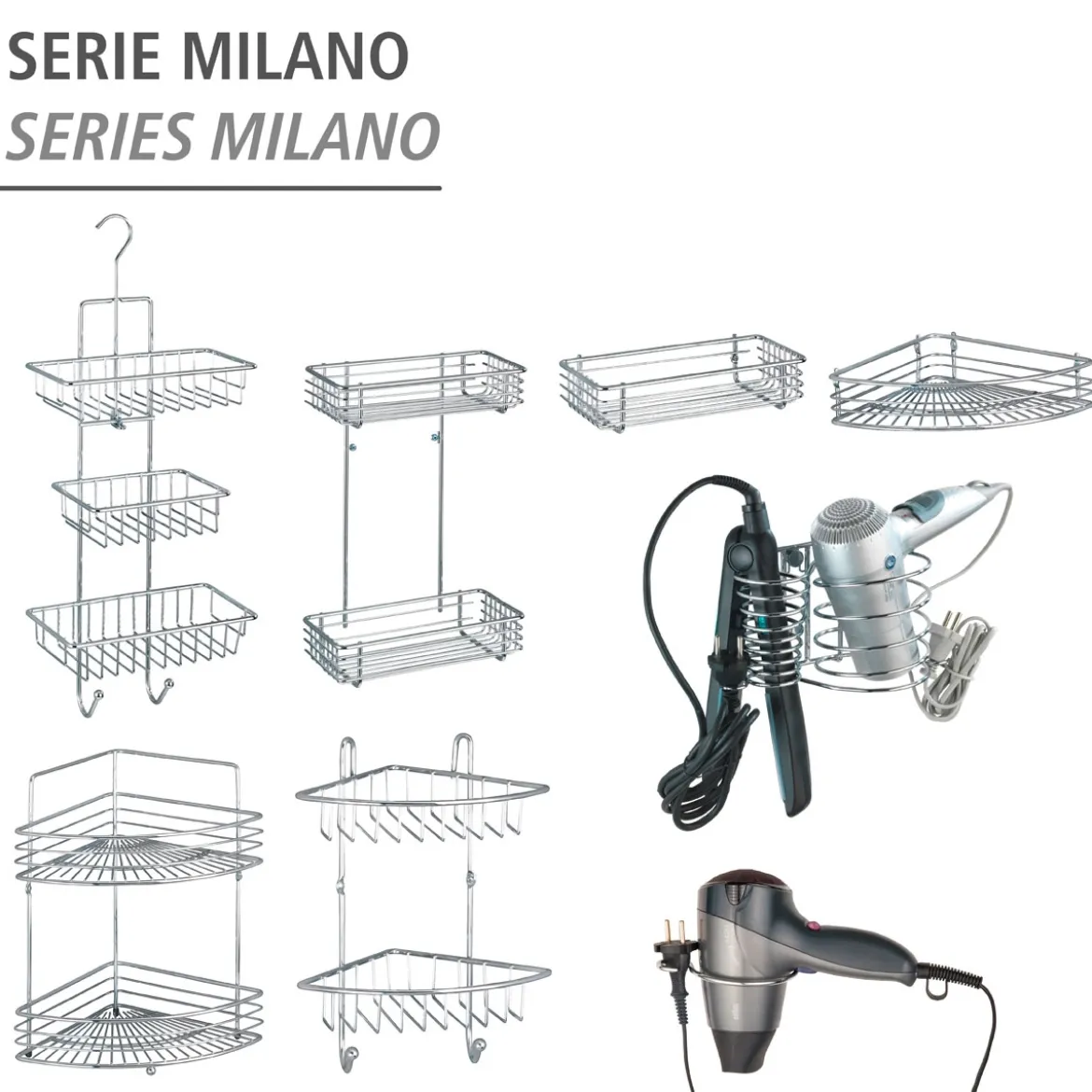 Wenko Duschcaddy Milano 3 Ablagen