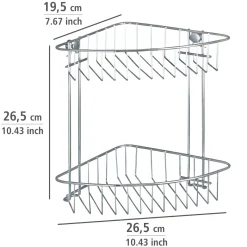 Wenko Eckregal Classic 2 Etagen