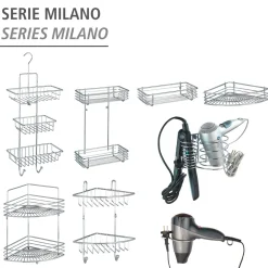 Wenko Haartrocknerhalter Milano Chrom