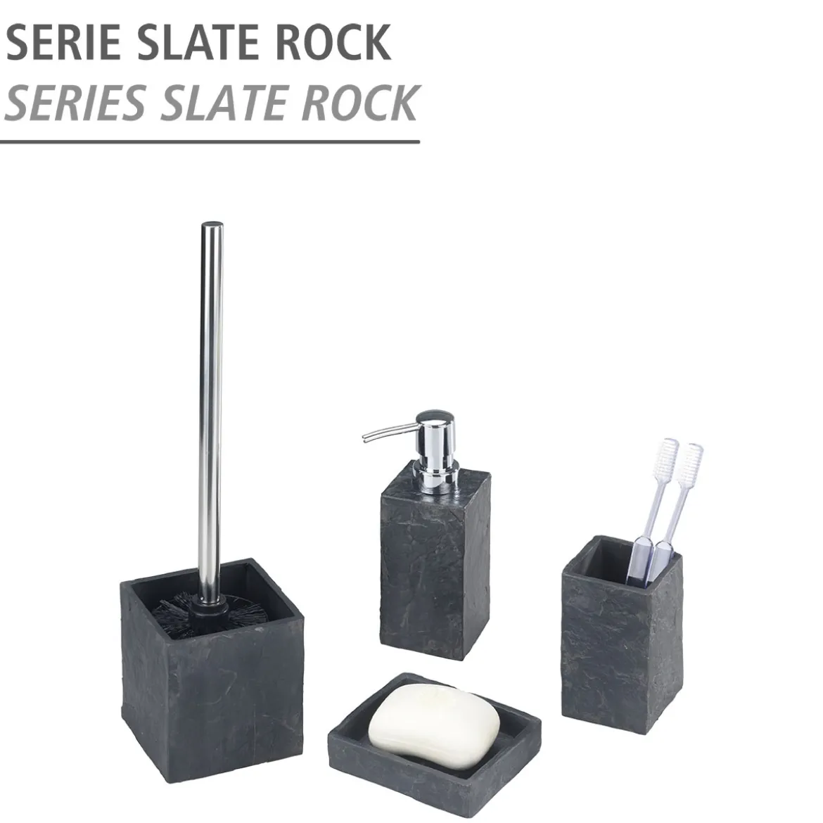 Wenko Seifenspender Slate Rock ca 250 ml