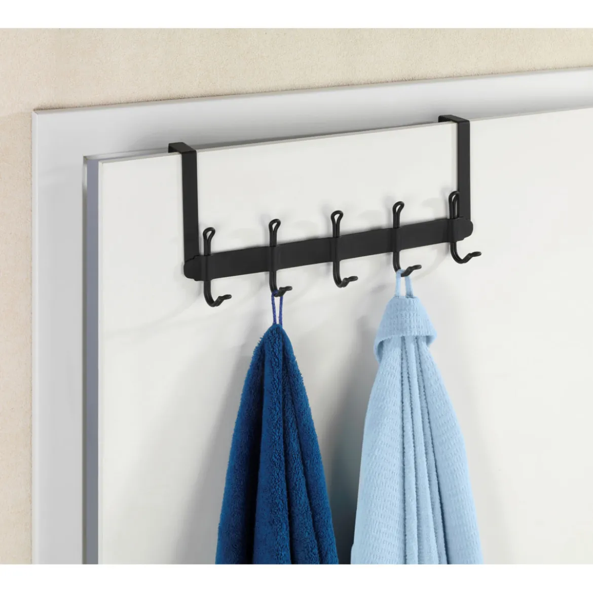 Wenko Türgarderobe Nostalgie 5 Haken schwarz