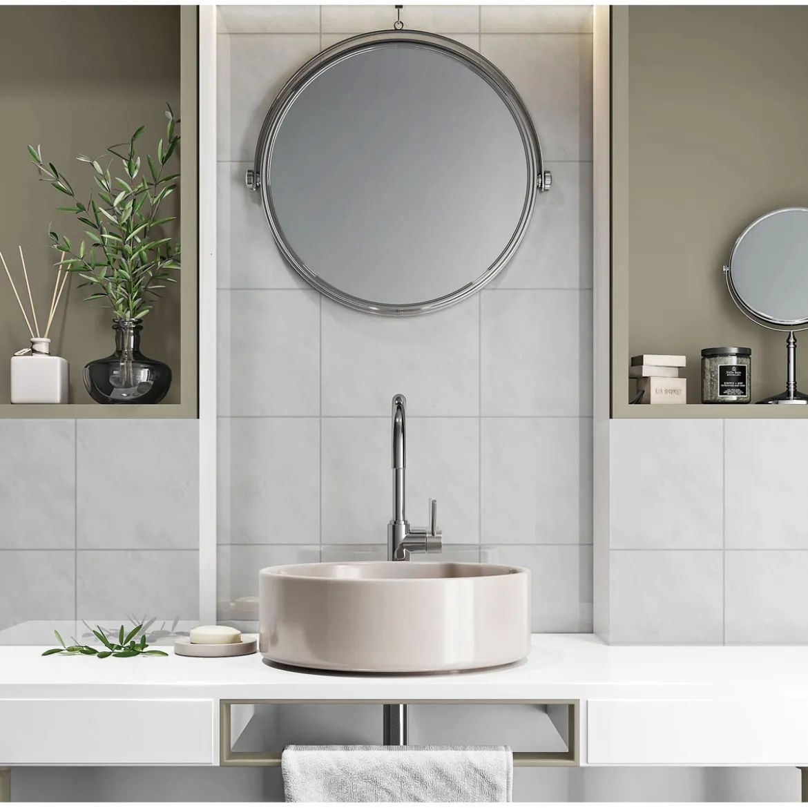 WF Uranus grau glaenzend 20x25x0,68 cmmarmoriert