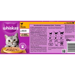Whiskas Katzenfutter Huhn in Geele 400 g Dose