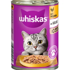 Whiskas Katzenfutter Huhn in Geele 400 g Dose
