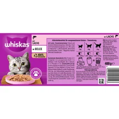 Whiskas Katzenfutter Lachs in Geele 400 g Dose