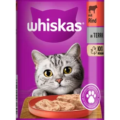Whiskas Katzenfutter Rind in Terrine 400 g Dose