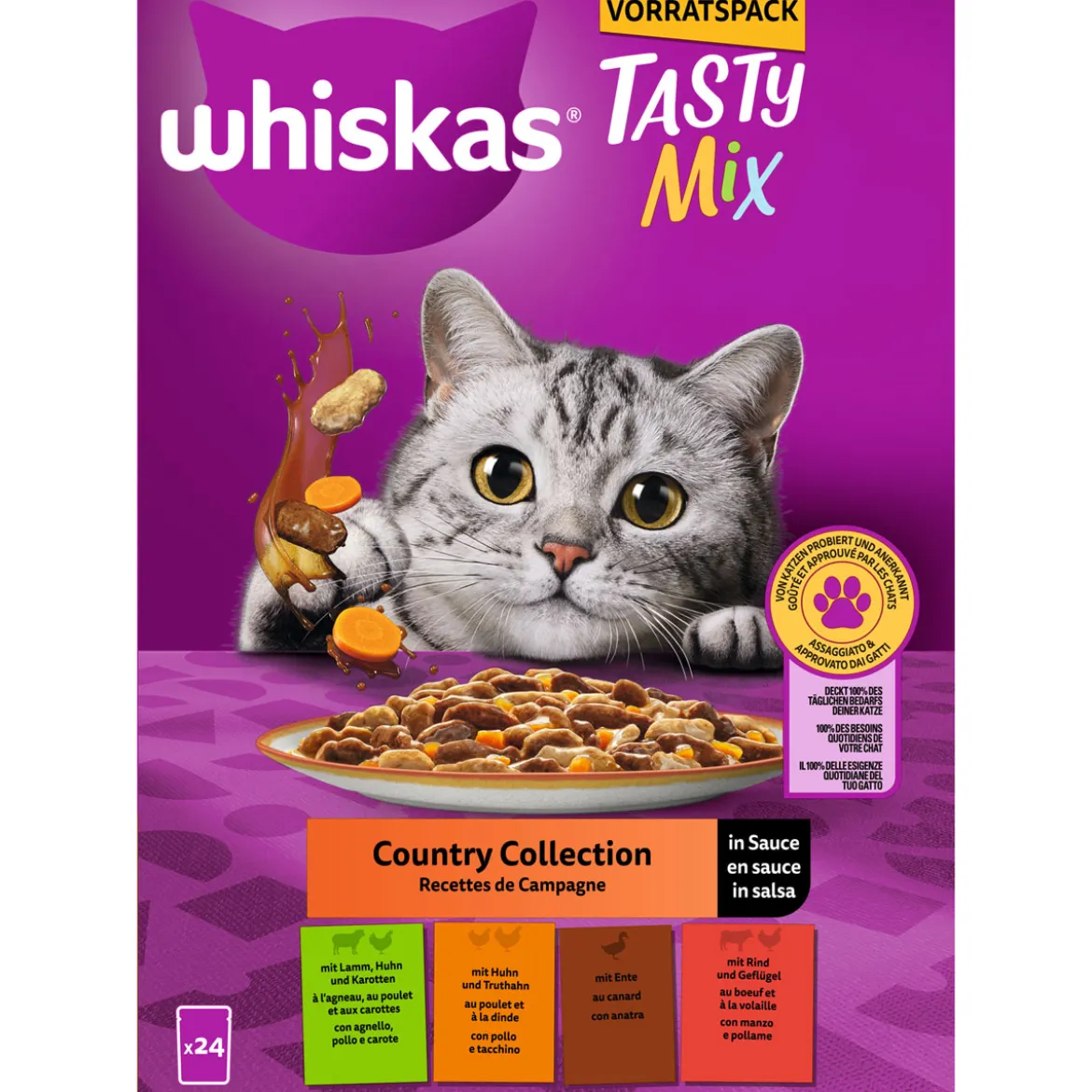 Whiskas Multipack Country Collection in Sauce 24 x 85 g