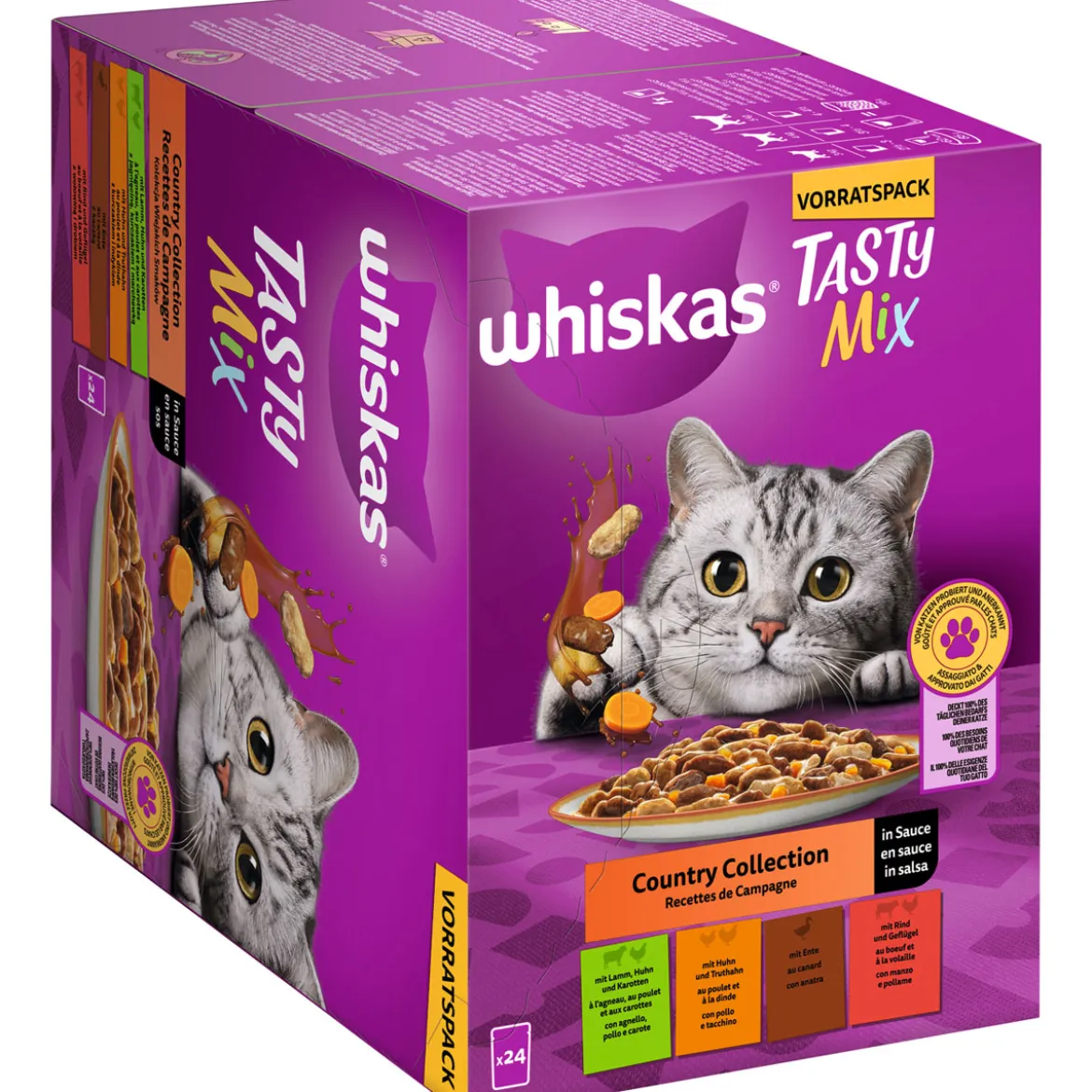 Whiskas Multipack Country Collection in Sauce 24 x 85 g