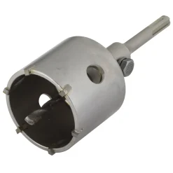 WolfcraftBohrkrone hartmetallbestückt mit Spanndorn SDS-plus Durchmesser 68 mm