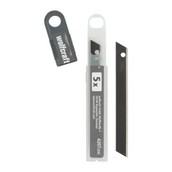 Wolfcraft 5 Profi-Sharp-Abbrechklingen 9 mm schwarz