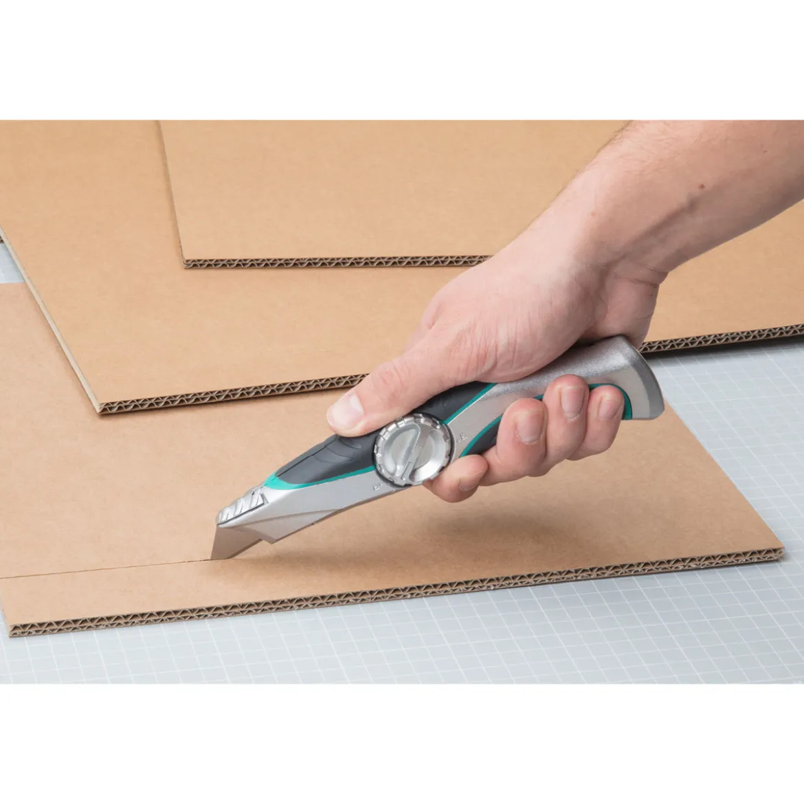 WolfcraftProfi-Trapezklingen-Messer mit Feststehklinge