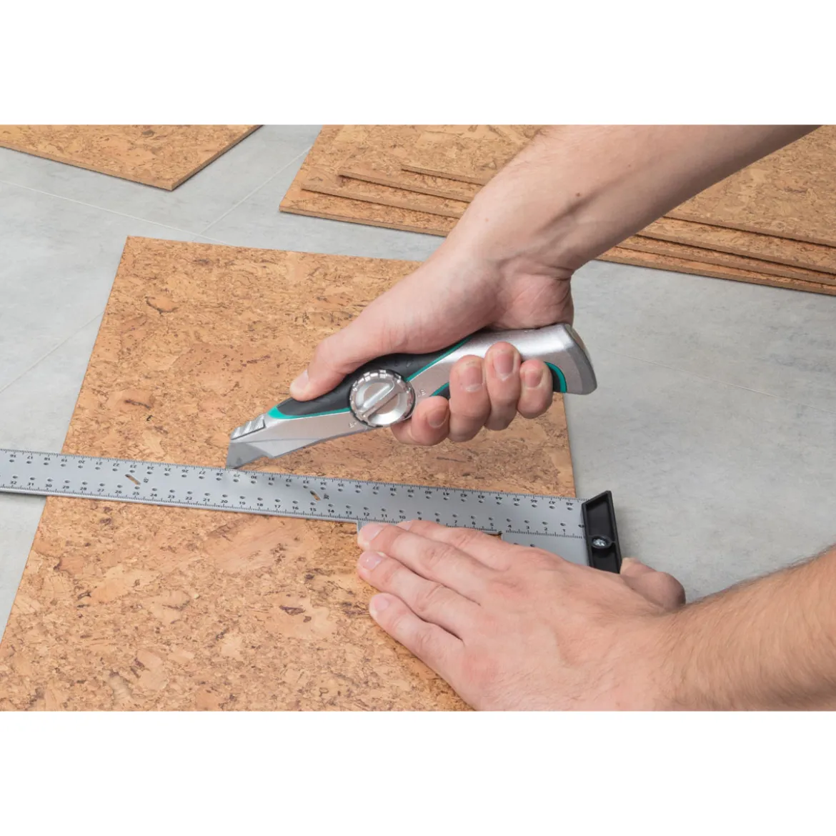 WolfcraftProfi-Trapezklingen-Messer mit Feststehklinge
