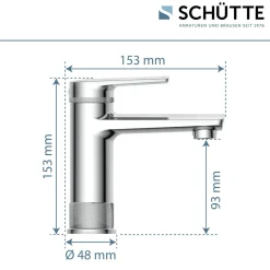 WT-Armatur Liverpool chrom Eco-Klick-Kartusche inkl.Push-Open-Garnitur