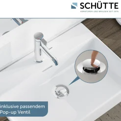 WT-Armatur Los Angeles chrom Eco-Klick-Kartusche inkl.Push-Open-Garnitur