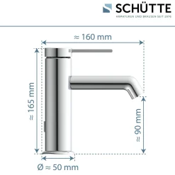 WT-Armatur Los Angeles chrom Eco-Klick-Kartusche inkl.Push-Open-Garnitur