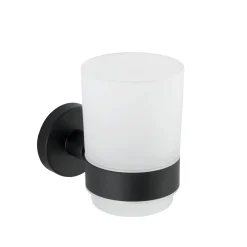 Zahnputzbecherhalter Uno Bosio Black mat