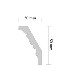 Zierleiste Gracia 2,0 m weiß